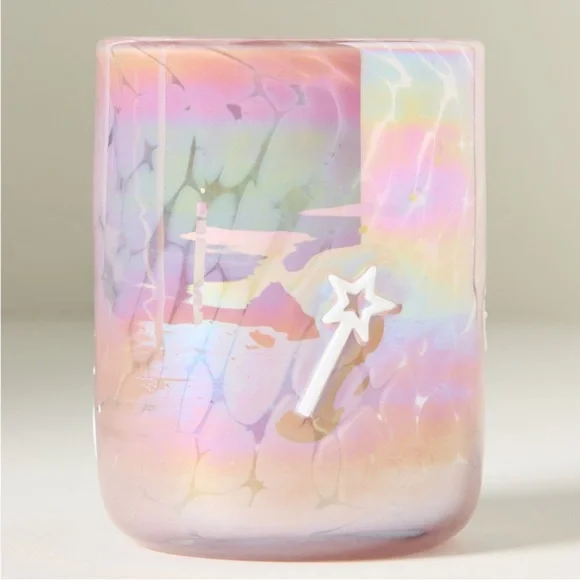 Anthropologie Pink Mystic Confetti Icon Juice Glass Luster Wand - Picture 3 of 3